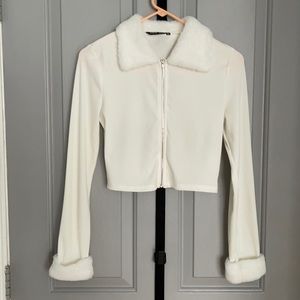 Shein fuzzy sweater top